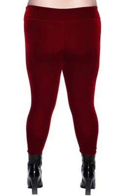 Killstar Hematite Leggings [RUBY] Clothing
