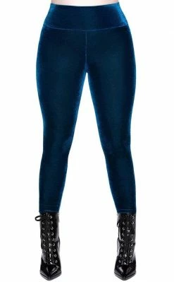 Killstar Clothing Hematite Leggings [SAPPHIRE]
