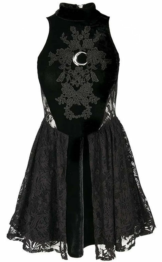 Restyle Clothing High Neck Crescent Lace Dress 8 Restyle Clothing High Neck Crescent Lace Dress