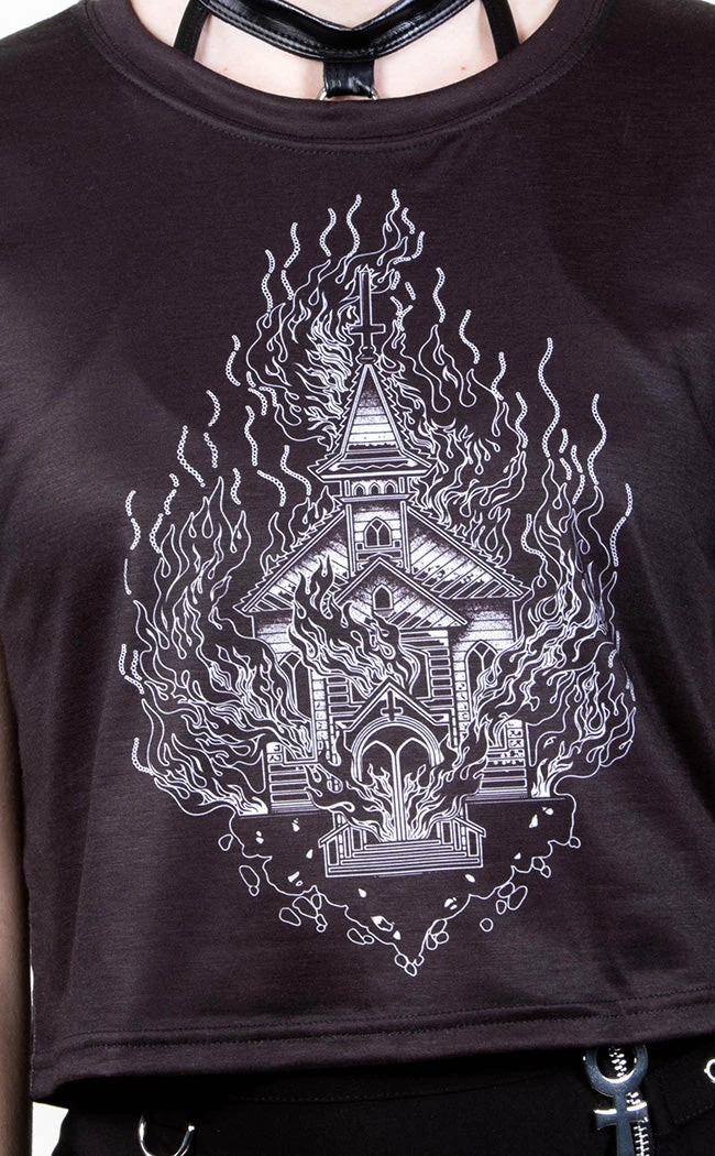 Tragic Beautiful Clothing Holy Smokes Crop Tee 4 Tragic Beautiful Clothing Holy Smokes Crop Tee