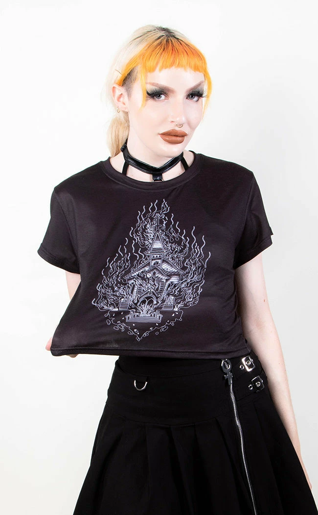 Tragic Beautiful Clothing Holy Smokes Crop Tee 5 Tragic Beautiful Clothing Holy Smokes Crop Tee