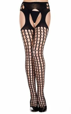 Music Legs Hot Spot Suspender Tights Clothing