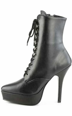 Devious Shoes INDULGE-1020 Black Matte Ankle Boots 9 Devious Shoes INDULGE-1020 Black Matte Ankle Boots