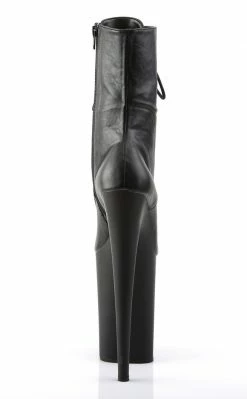 Pleaser Pole Shoes INFINITY-1020 Black Matte Ankle Boots