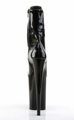 Pleaser Pole Shoes INFINITY-1020 Black Patent Ankle Boots