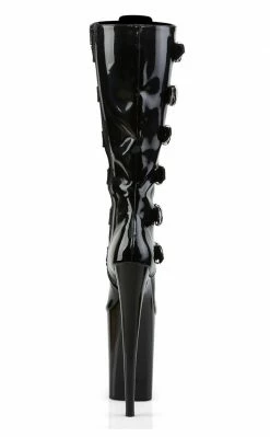 Pleaser Pole Shoes INFINITY-2049 Black Knee High Boots
