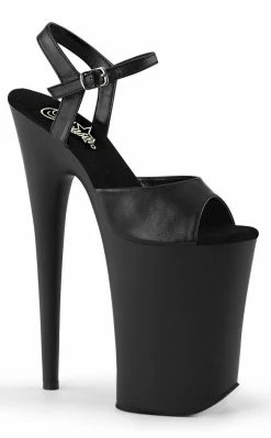 Pleaser INFINITY-909 Black / Black Matte Heels