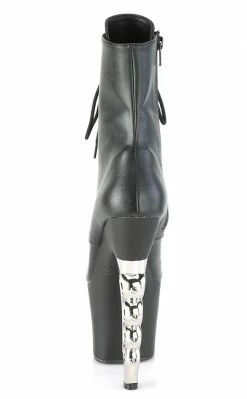 Pleaser IRONGRIP-1020 Black Matte Brass Knuckle Boots Pole Shoes