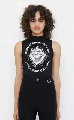 Mary Wyatt Immaculate High Neck Top Clothing