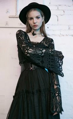 Punk Rave Clothing In Bloom Lace Cardigan