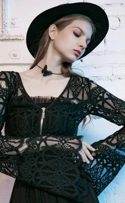 Punk Rave Clothing In Bloom Lace Cardigan