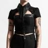 Killstar Insomnia Crop Shirt Clothing 2 Killstar Insomnia Crop Shirt Clothing