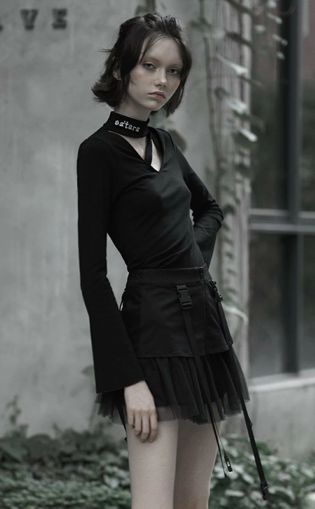 Punk Rave Into The Fray Pinafore Mini Skirt 4 Punk Rave Into The Fray Pinafore Mini Skirt