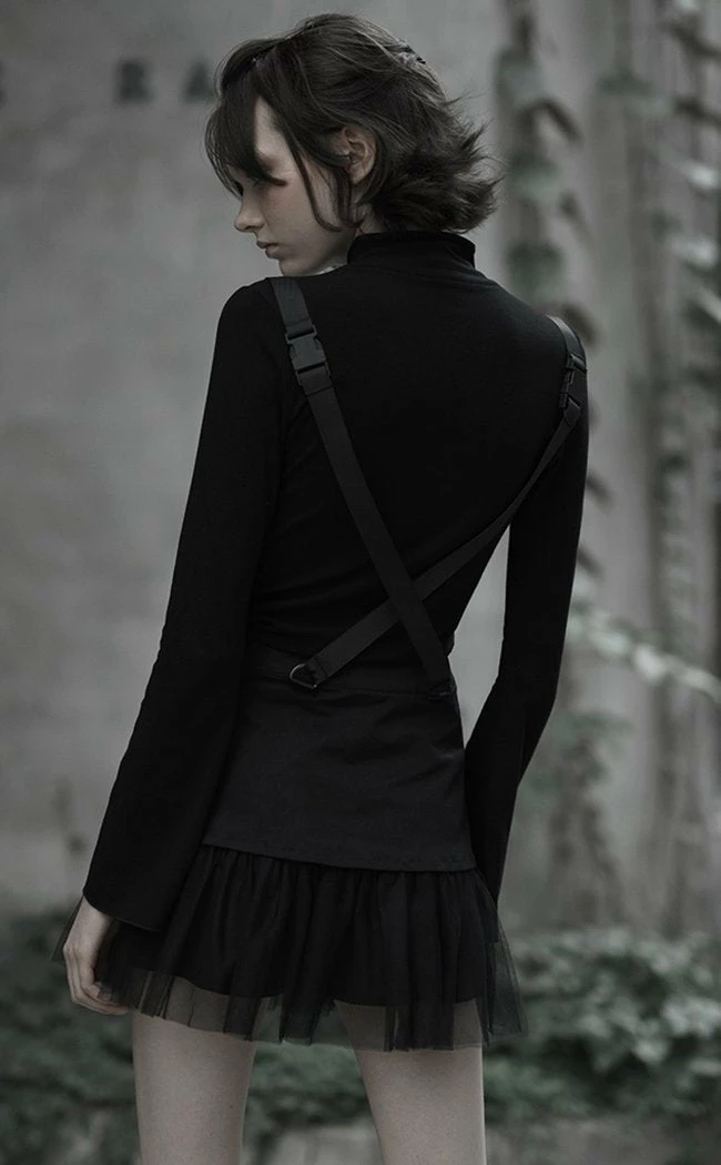 Punk Rave Into The Fray Pinafore Mini Skirt 6 Punk Rave Into The Fray Pinafore Mini Skirt