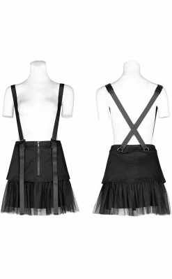 Punk Rave Into The Fray Pinafore Mini Skirt 11 Punk Rave Into The Fray Pinafore Mini Skirt