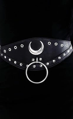 Restyle Iron Moon Waist Belt Accessories