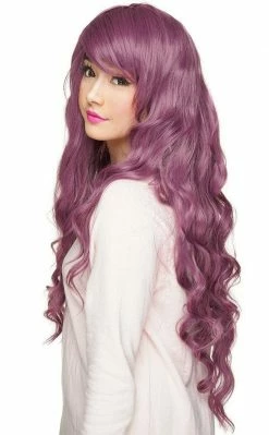 Rockstar Wigs Beauty Isla Long Dusty Plum Wavy Wig