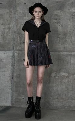 Punk Rave Jorogumo Pleated Skirt