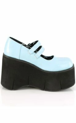 Demonia KERA-08 Baby Blue Platform Mary Janes Shoes