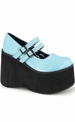 Demonia KERA-08 Baby Blue Platform Mary Janes Shoes