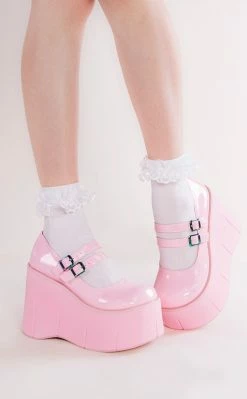 Demonia KERA-08 Baby Pink Platform Mary Janes