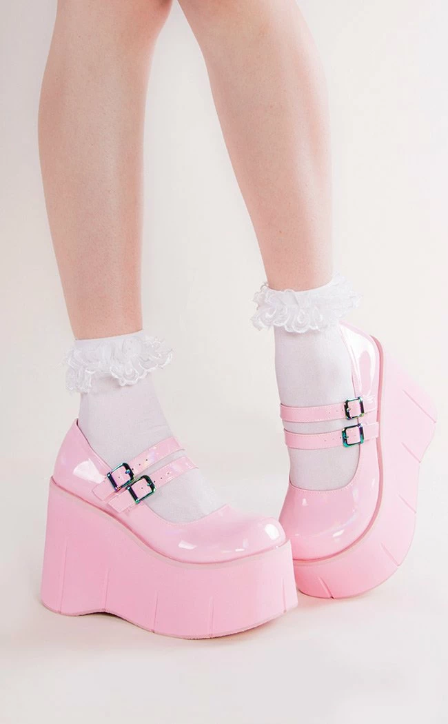 Demonia KERA-08 Baby Pink Platform Mary Janes 4 Demonia KERA-08 Baby Pink Platform Mary Janes