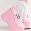 Demonia KERA-08 Baby Pink Platform Mary Janes