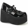 Demonia KERA-08 Black Patent Platform Mary Janes Shoes 2 Demonia KERA-08 Black Patent Platform Mary Janes Shoes