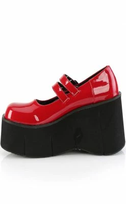 Demonia KERA-08 Red Patent Platform Mary Janes 9 Demonia KERA-08 Red Patent Platform Mary Janes