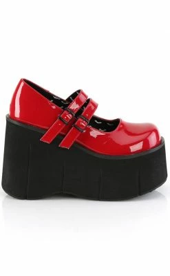 Demonia KERA-08 Red Patent Platform Mary Janes 11 Demonia KERA-08 Red Patent Platform Mary Janes