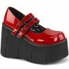 Demonia KERA-08 Red Patent Platform Mary Janes