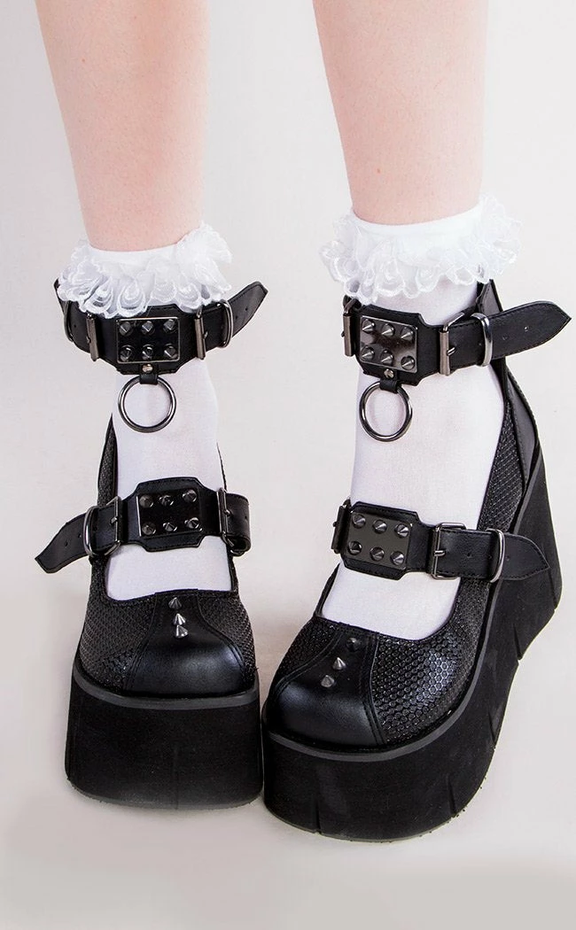 Demonia KERA-12 Black Vegan Leather Platform Mary Janes 4 Demonia KERA-12 Black Vegan Leather Platform Mary Janes