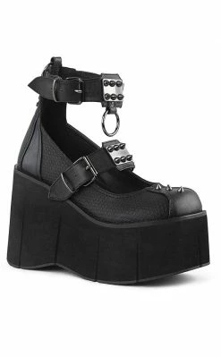 Demonia KERA-12 Black Vegan Leather Platform Mary Janes 11 Demonia KERA-12 Black Vegan Leather Platform Mary Janes
