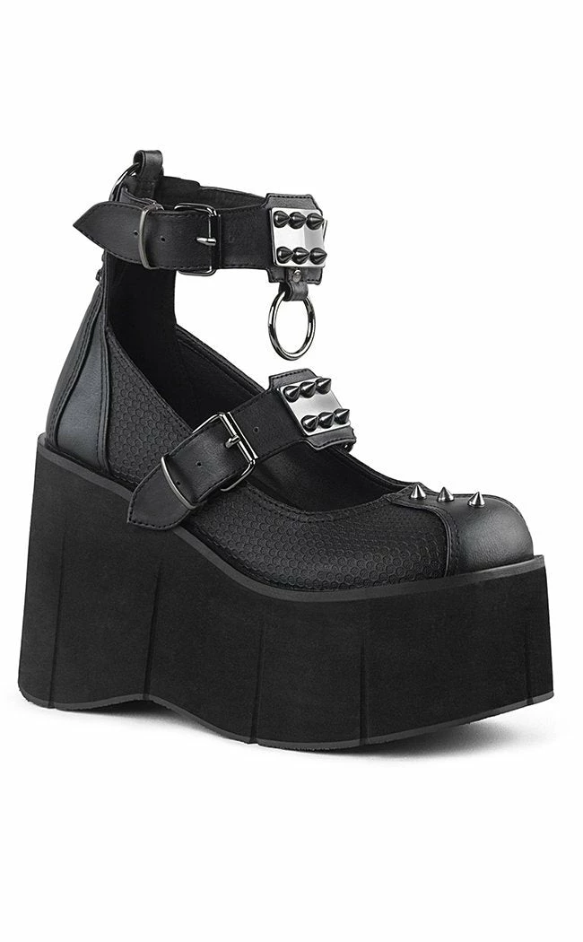 Demonia KERA-12 Black Vegan Leather Platform Mary Janes 5 Demonia KERA-12 Black Vegan Leather Platform Mary Janes