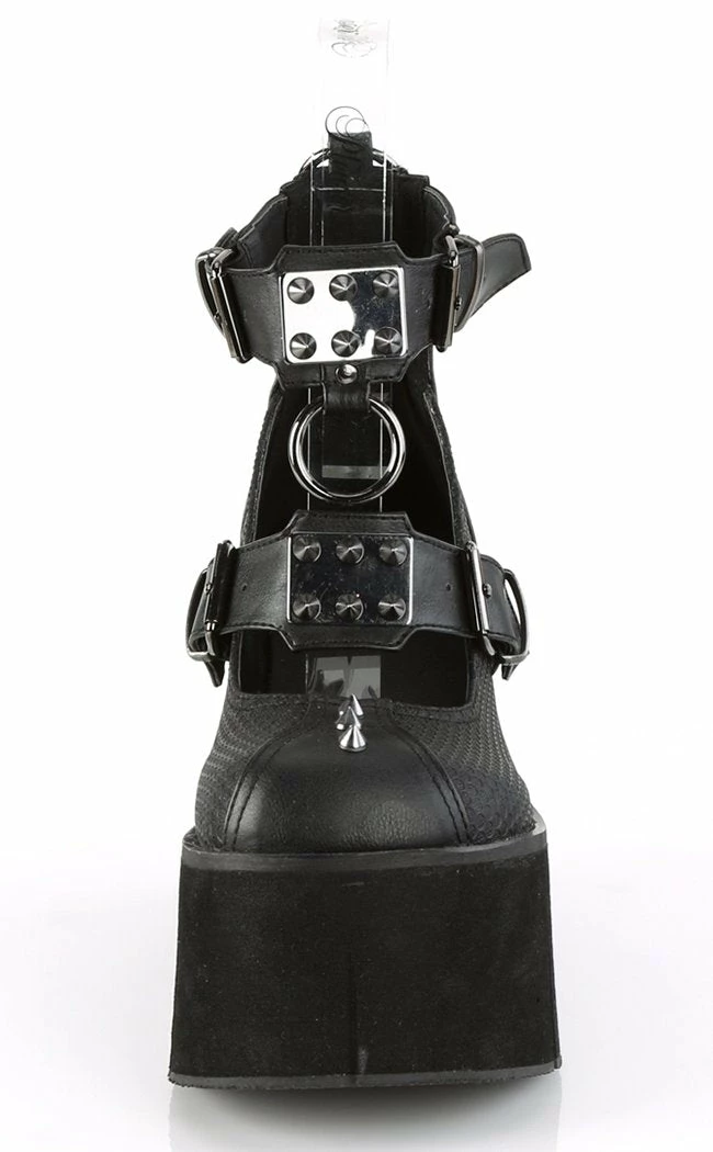 Demonia KERA-12 Black Vegan Leather Platform Mary Janes 6 Demonia KERA-12 Black Vegan Leather Platform Mary Janes