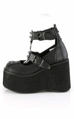 Demonia KERA-12 Black Vegan Leather Platform Mary Janes 13 Demonia KERA-12 Black Vegan Leather Platform Mary Janes