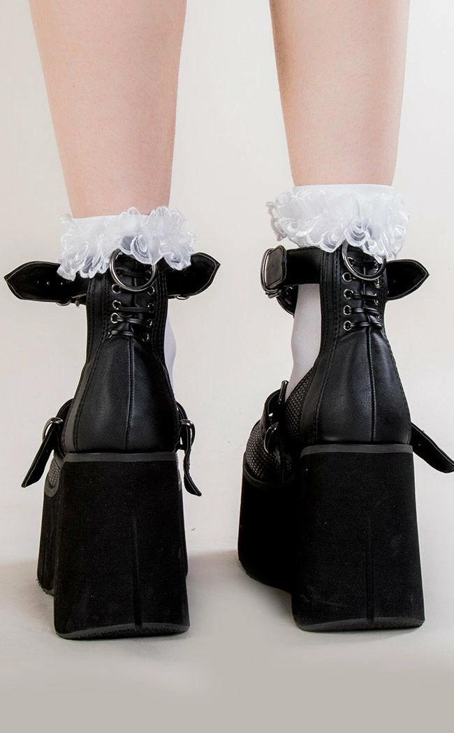 Demonia KERA-12 Black Vegan Leather Platform Mary Janes 9 Demonia KERA-12 Black Vegan Leather Platform Mary Janes