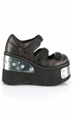 Demonia Shoes KERA-13 Pewter Platform Mary Janes 12 Demonia Shoes KERA-13 Pewter Platform Mary Janes