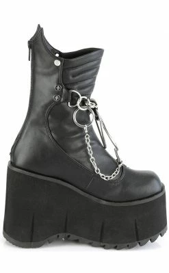 Demonia KERA-130 Black Platform Wedge Boots (Au Stock)