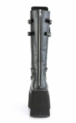 Demonia KERA-200 Black Knee High Platform Boots Shoes