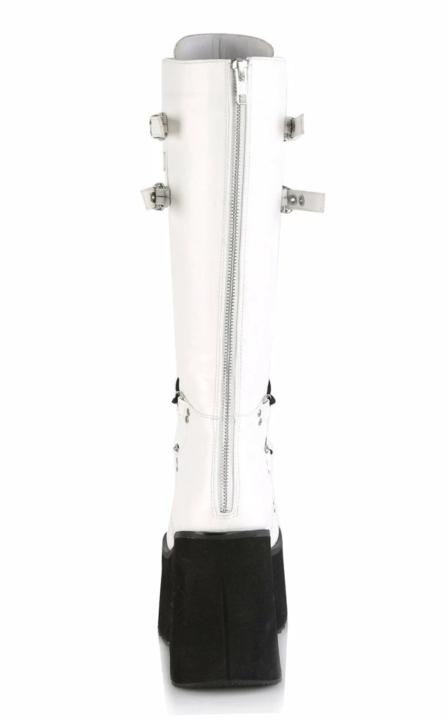 Demonia KERA-200 White Knee High Platform Boots (Au Stock) Shoes 6 Demonia KERA-200 White Knee High Platform Boots (Au Stock) Shoes
