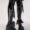 Demonia KERA-303 Black Patent Thigh High Platform Boots Shoes