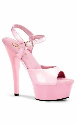 Pleaser KISS-209 Baby Pink Patent Heels Pole Shoes