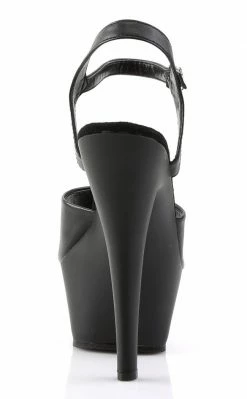 Pleaser KISS-209 Black Faux Leather Heels