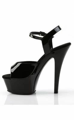 Pleaser KISS-209 Black Patent Heels Pole Shoes