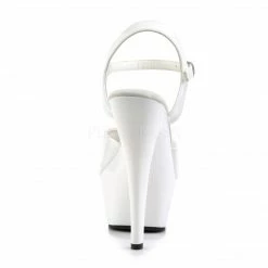 Pleaser KISS-209 White Patent Heels Pole Shoes