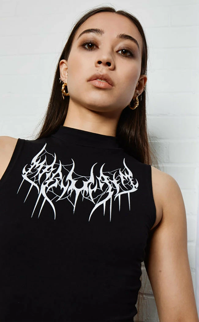 Mary Wyatt Kara High Neck Crop Clothing 4 Mary Wyatt Kara High Neck Crop Clothing