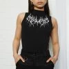 Mary Wyatt Kara High Neck Crop Clothing
