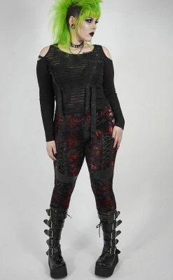 Punk Rave Kenning Velvet Leggings | Plus Size Clothing