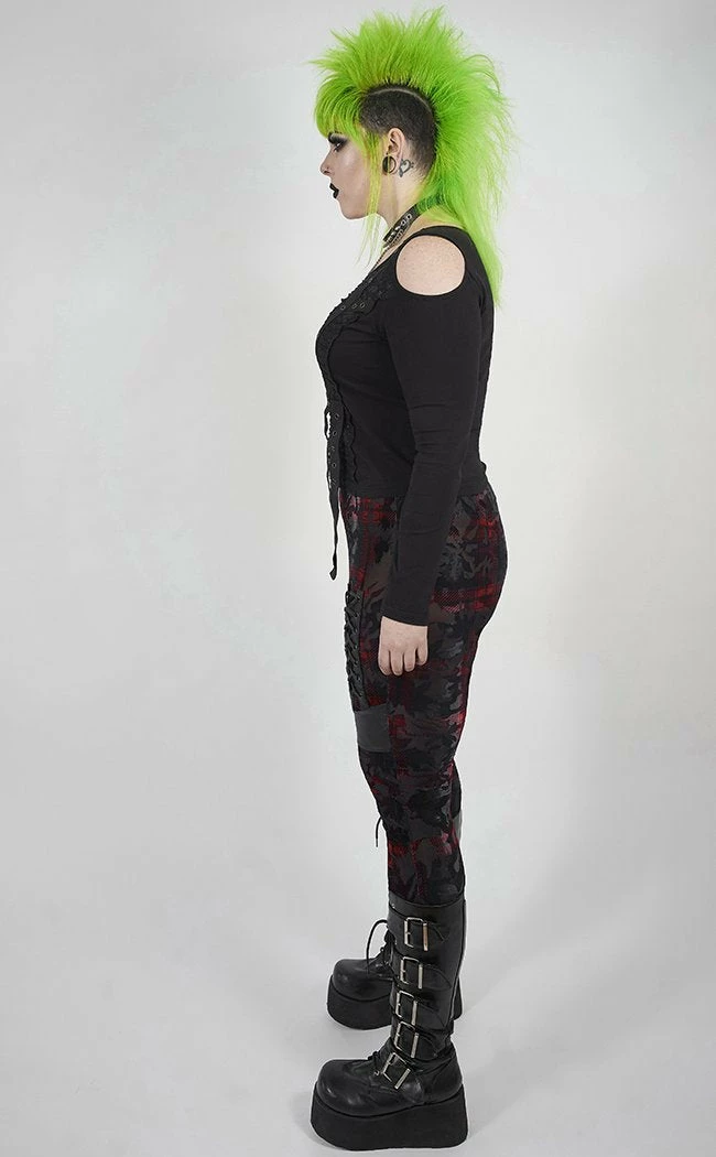 Punk Rave Kenning Velvet Leggings | Plus Size Clothing 5 Punk Rave Kenning Velvet Leggings | Plus Size Clothing
